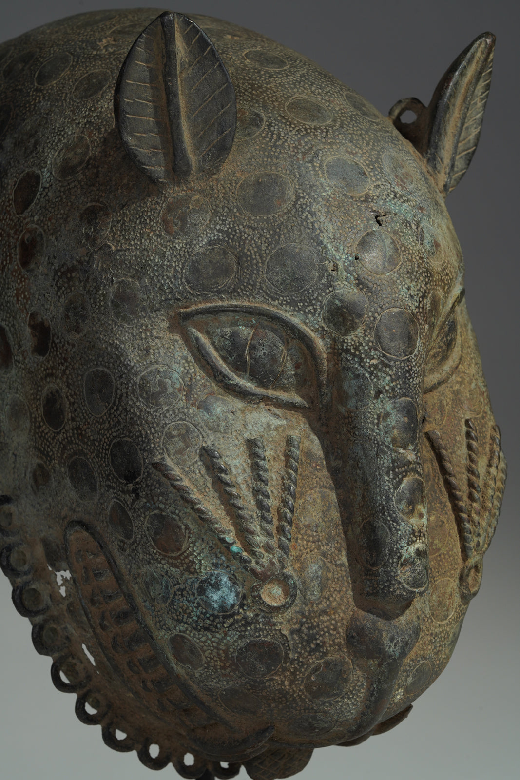 A rare Benin- or Ife-leopard mask