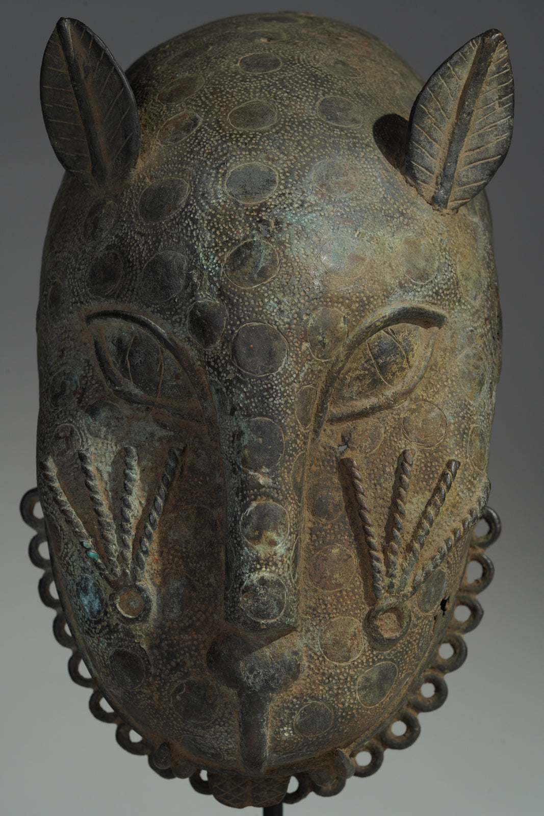 A rare Benin- or Ife-leopard mask