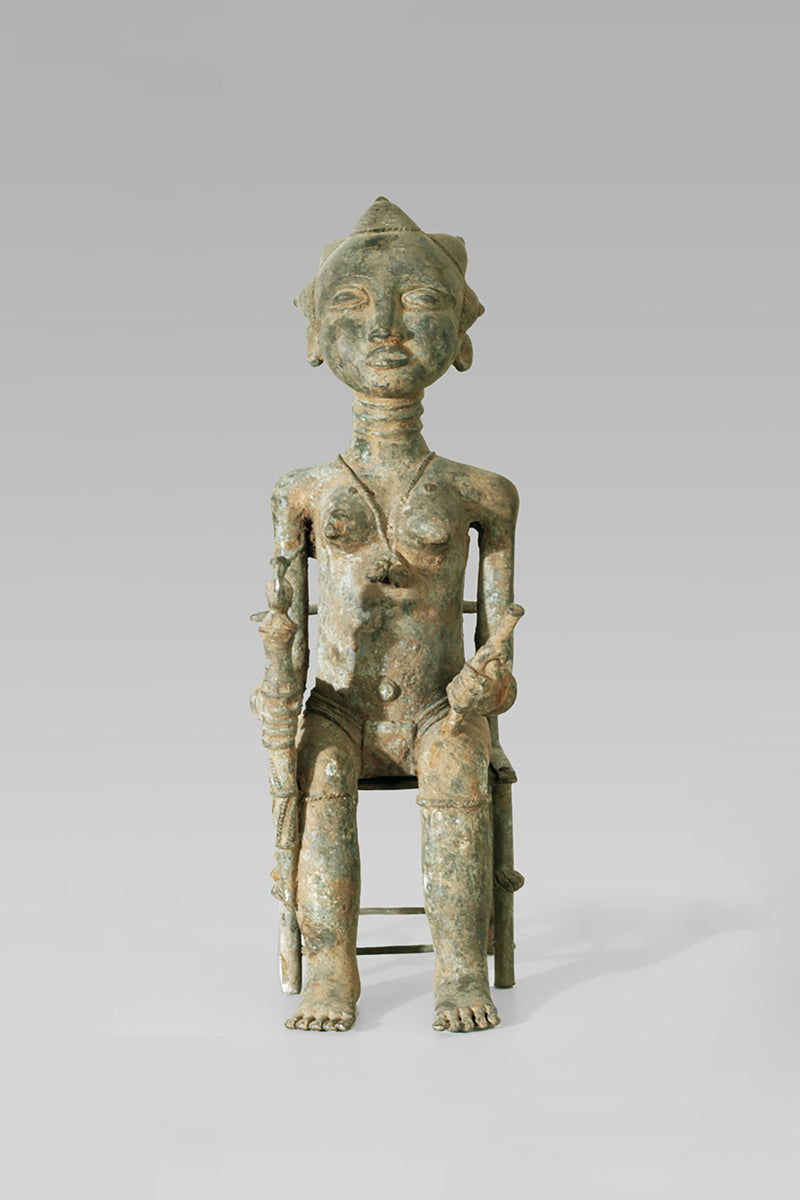 A Baule Bronze couple