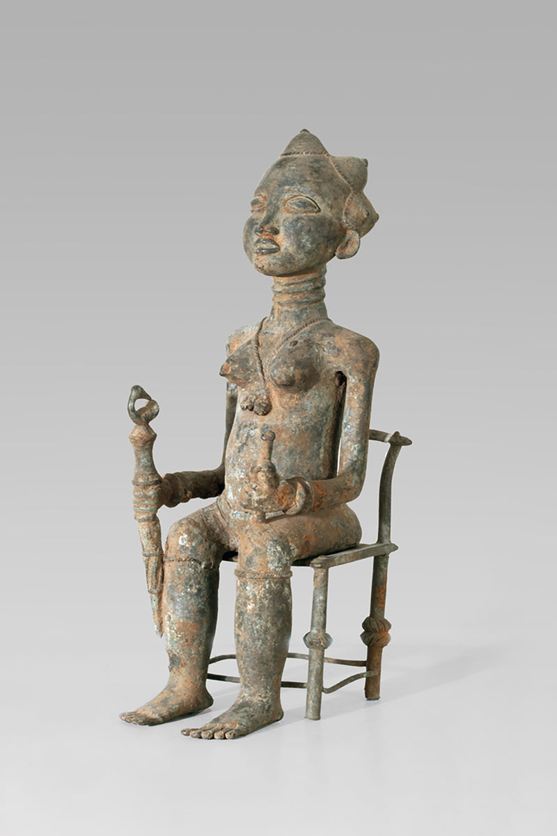A Baule Bronze couple
