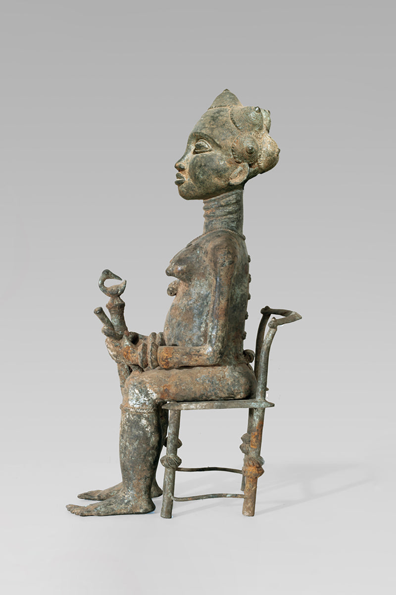 A Baule Bronze couple
