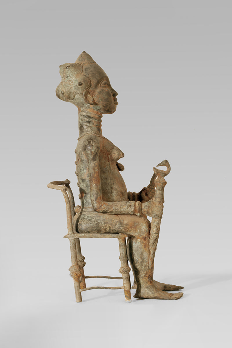A Baule Bronze couple