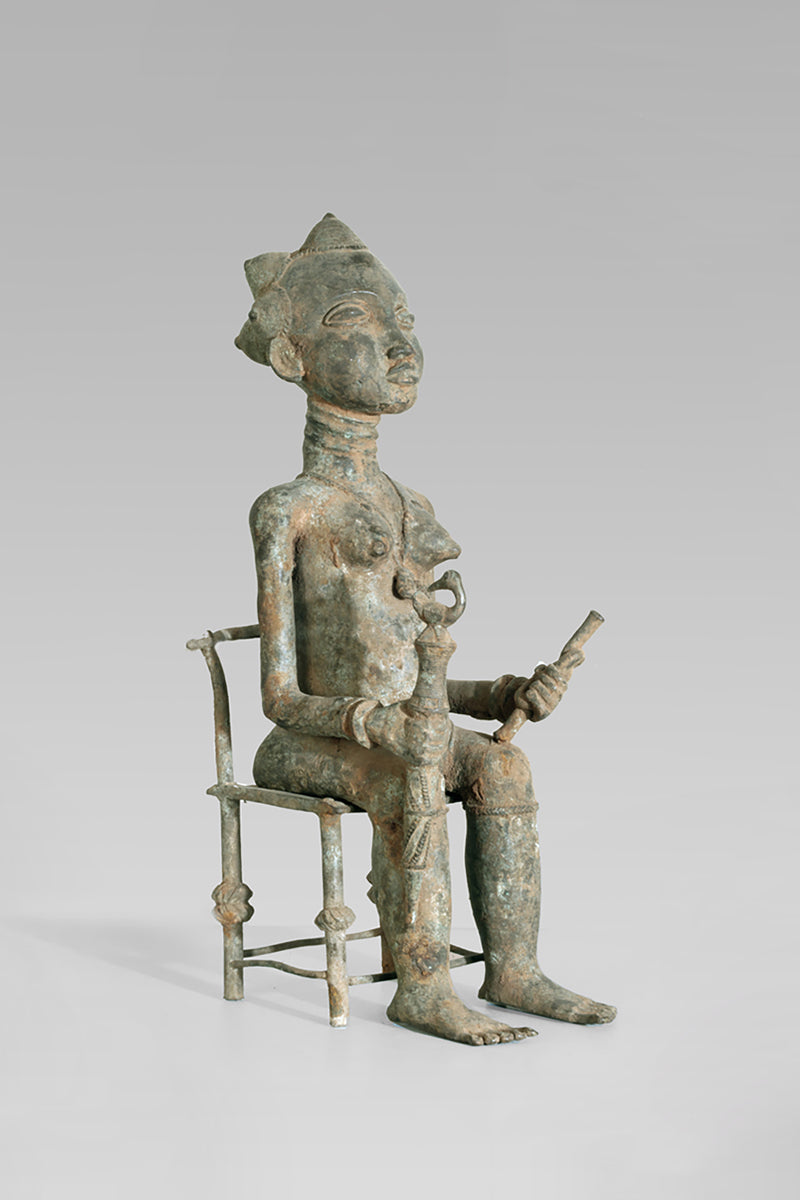 A Baule Bronze couple