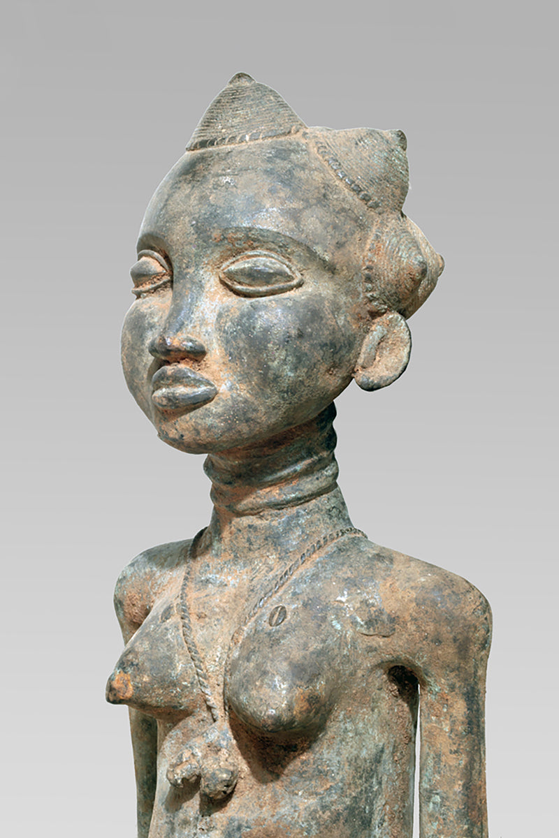 A Baule Bronze couple