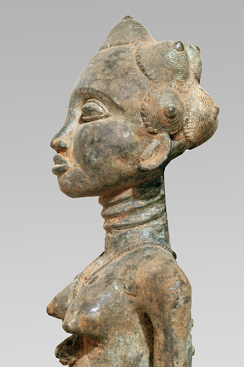 A Baule Bronze couple