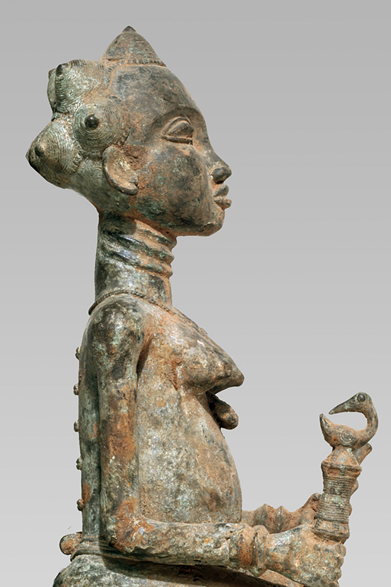A Baule Bronze couple
