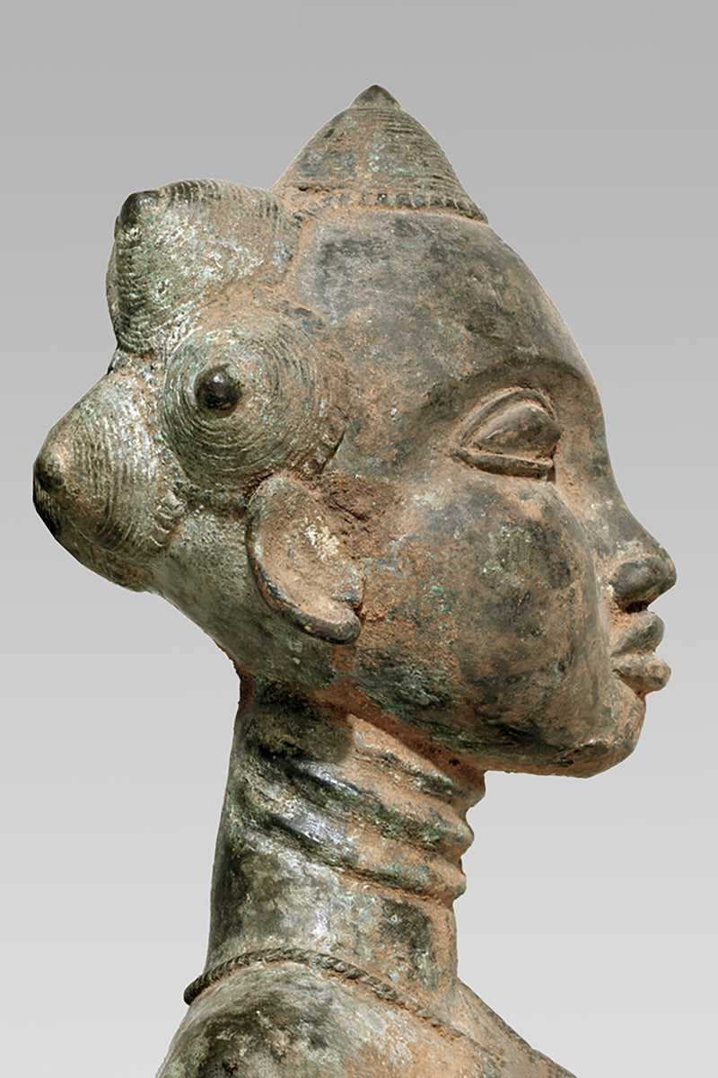 A Baule Bronze couple