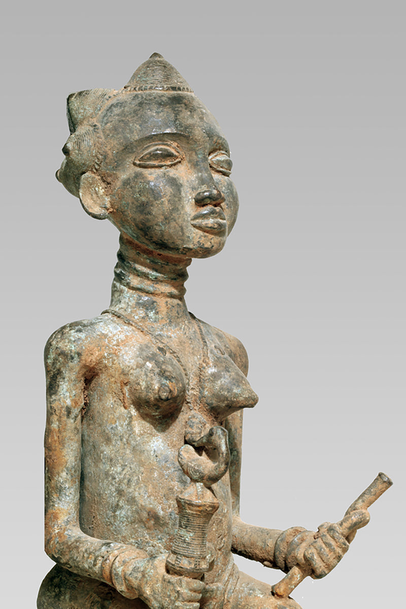 A Baule Bronze couple