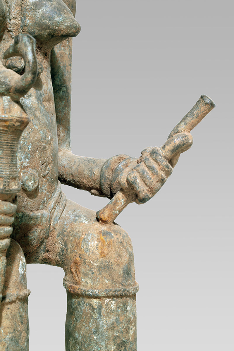 A Baule Bronze couple