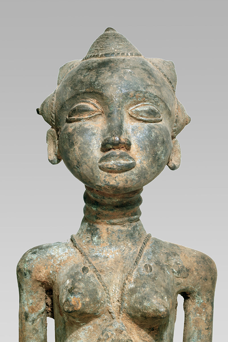 A Baule Bronze couple