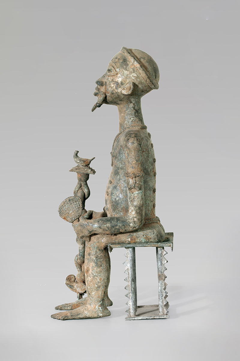 A Baule Bronze couple