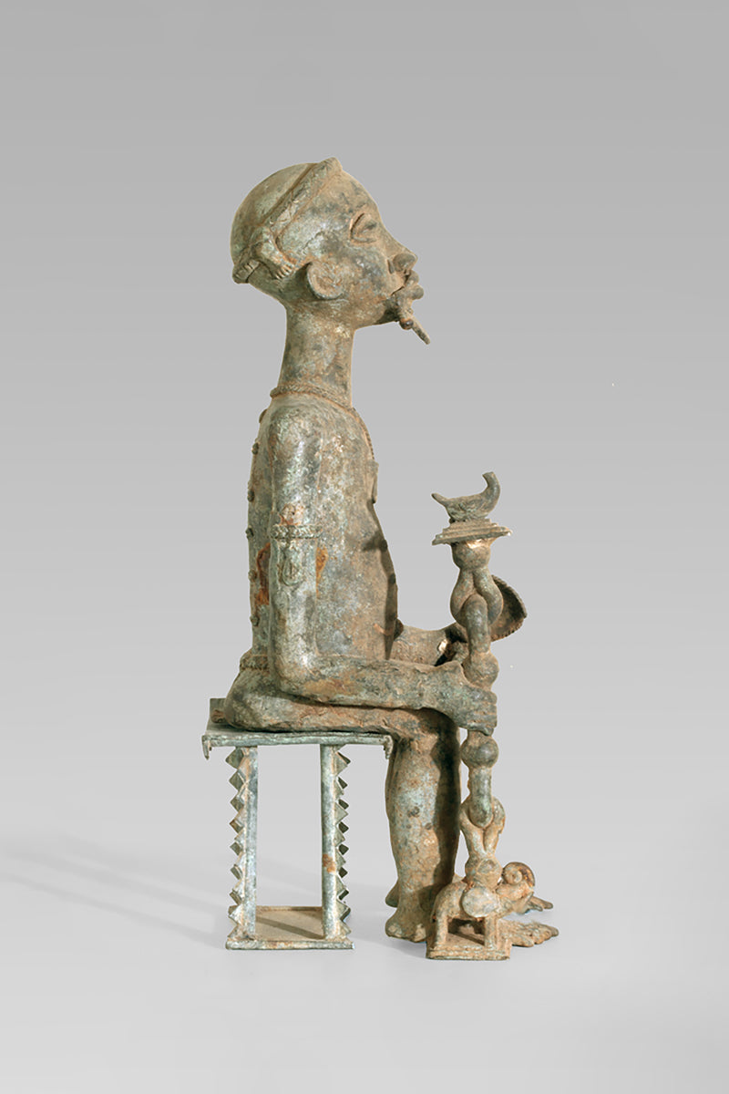 A Baule Bronze couple