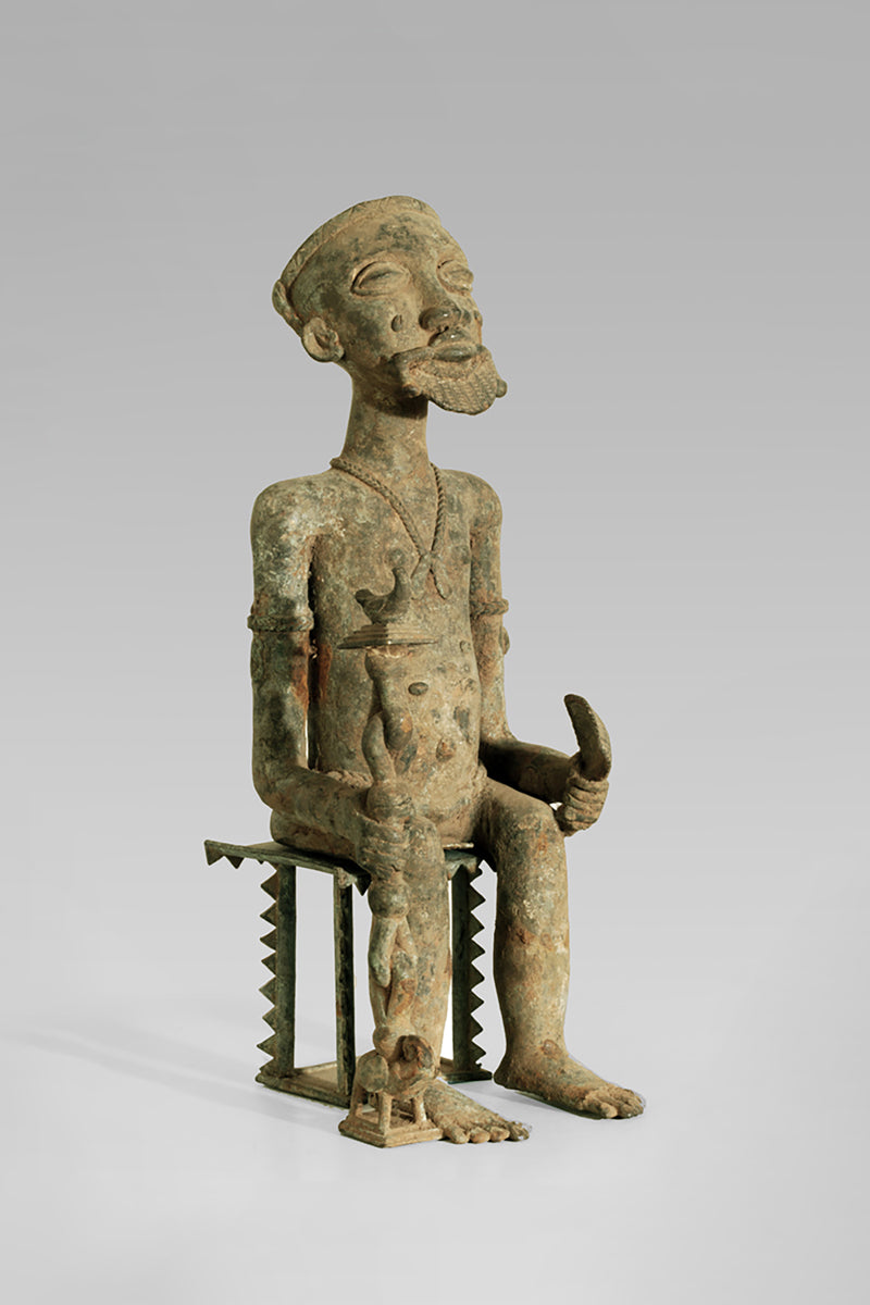 A Baule Bronze couple
