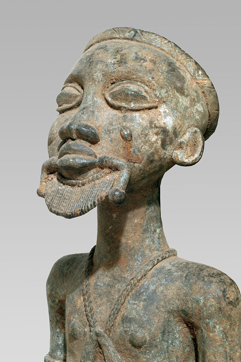A Baule Bronze couple