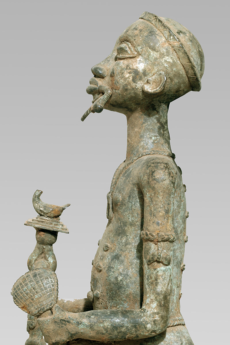 A Baule Bronze couple
