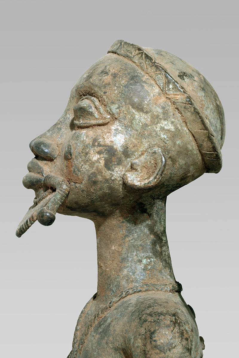 A Baule Bronze couple