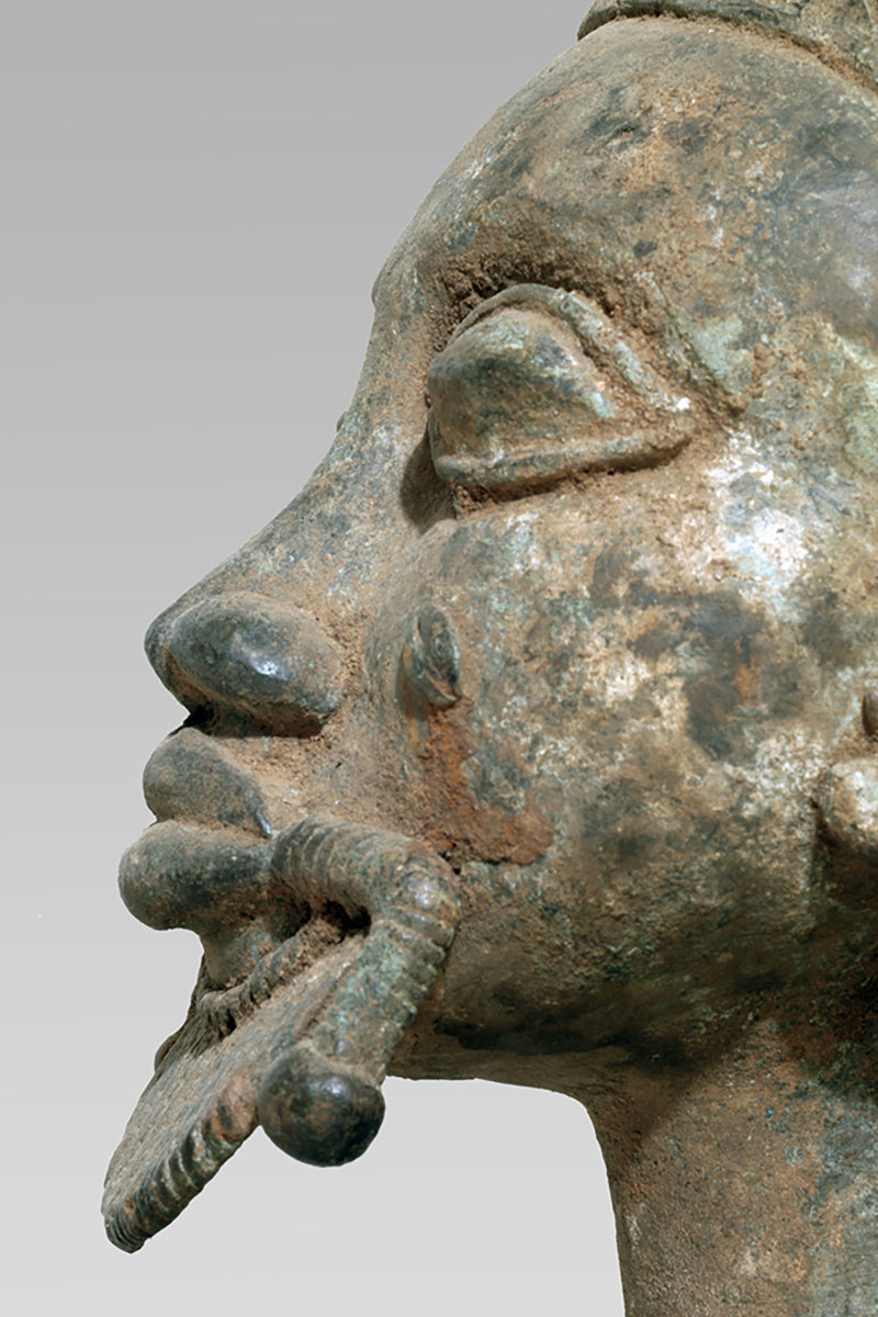 A Baule Bronze couple