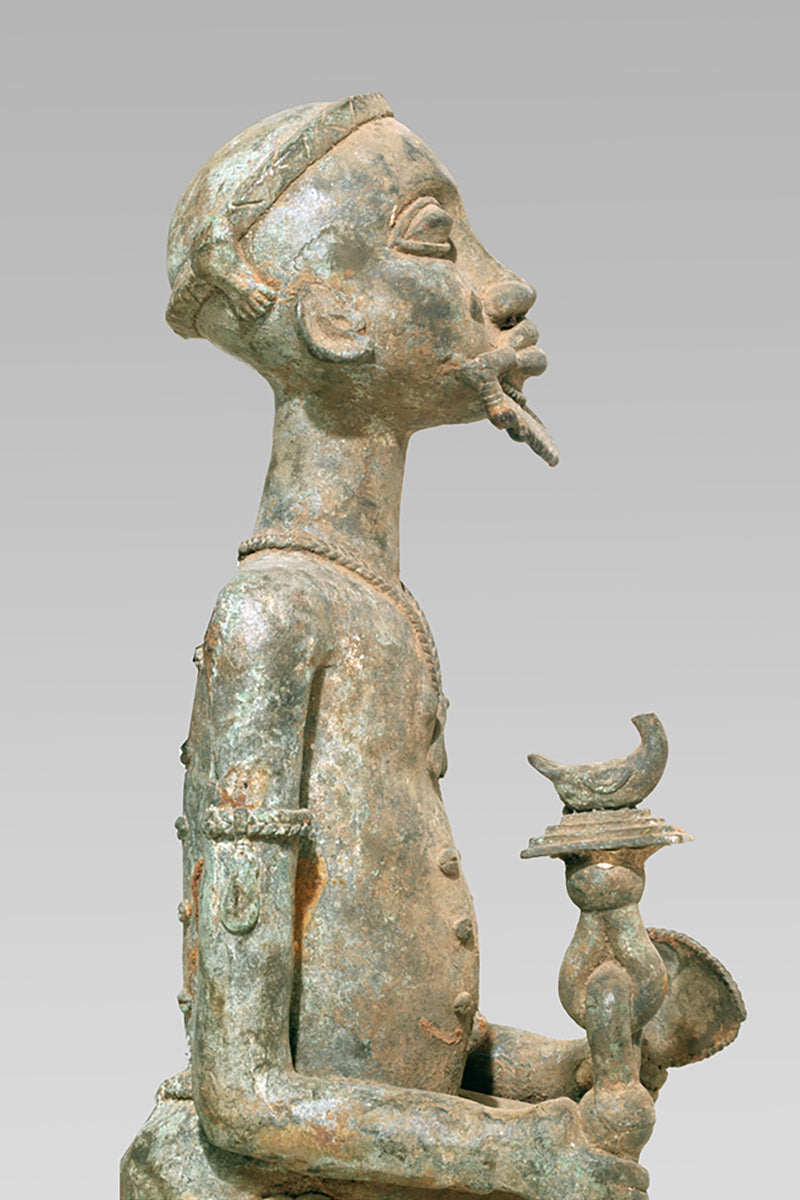 A Baule Bronze couple