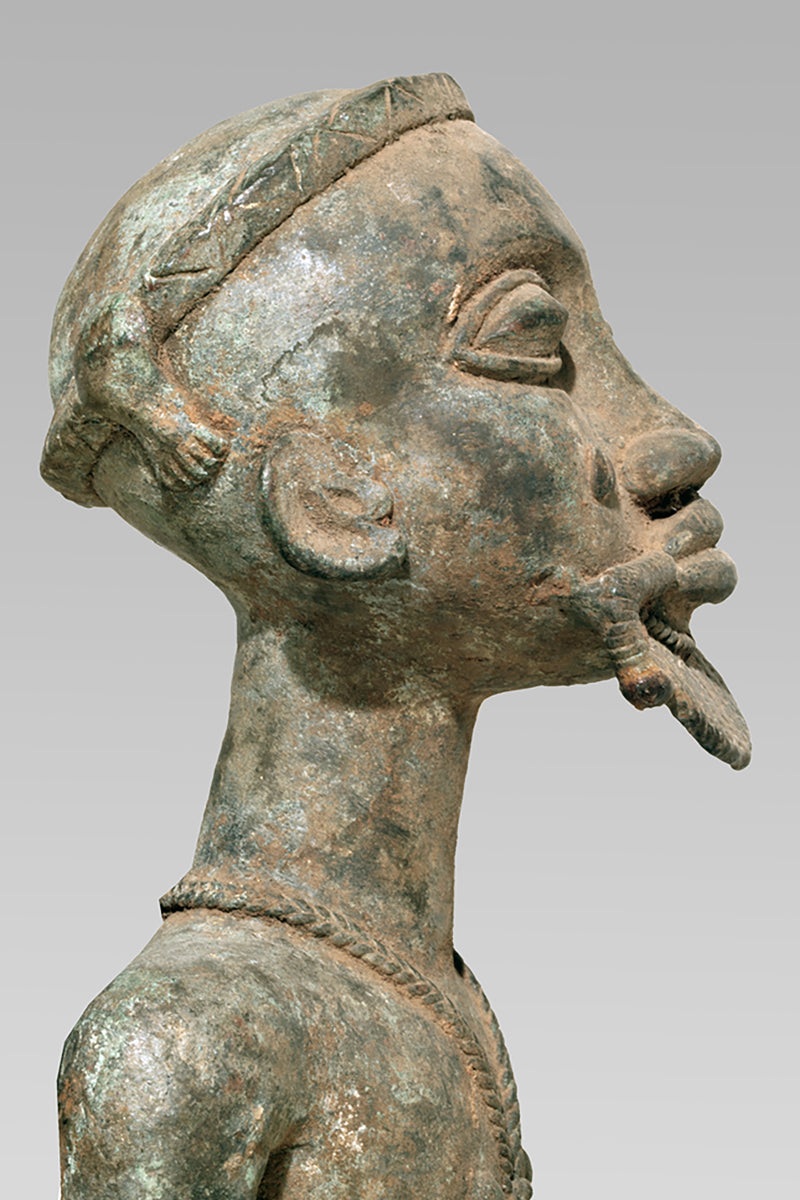 A Baule Bronze couple