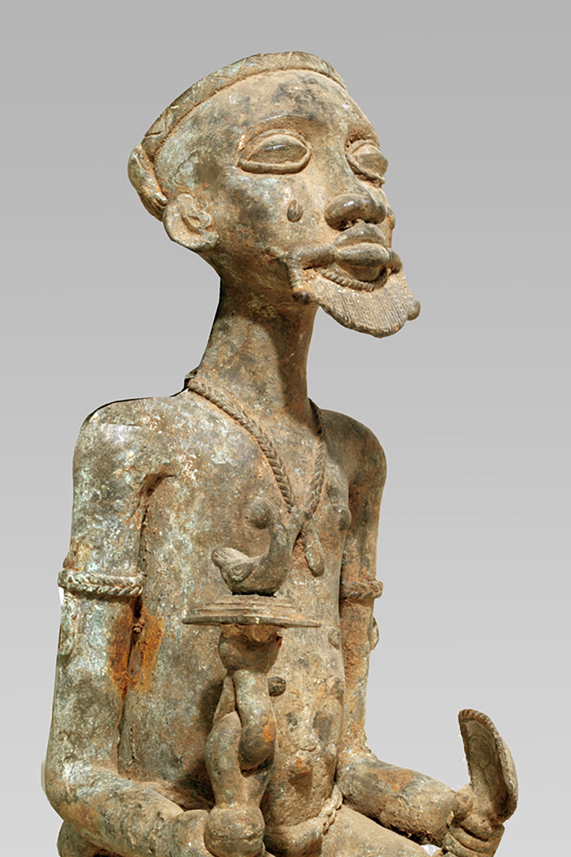 A Baule Bronze couple