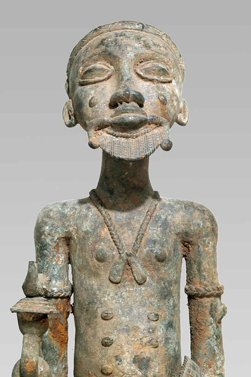 A Baule Bronze couple
