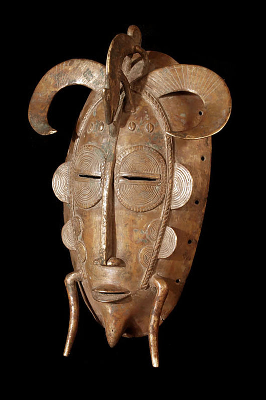 A Senufo Kpelié Bronze-Mask