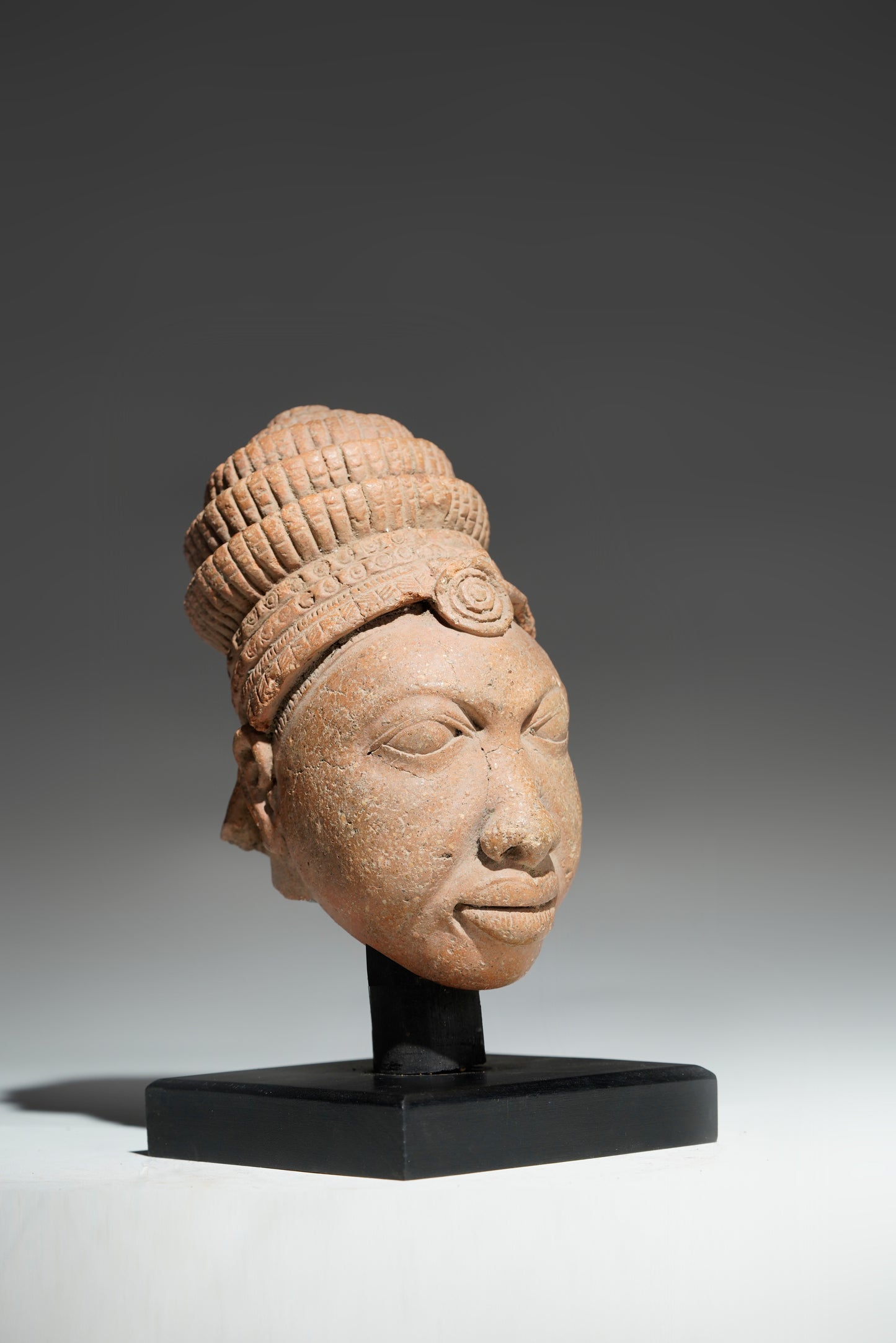 A terracotta head in the style of Ife