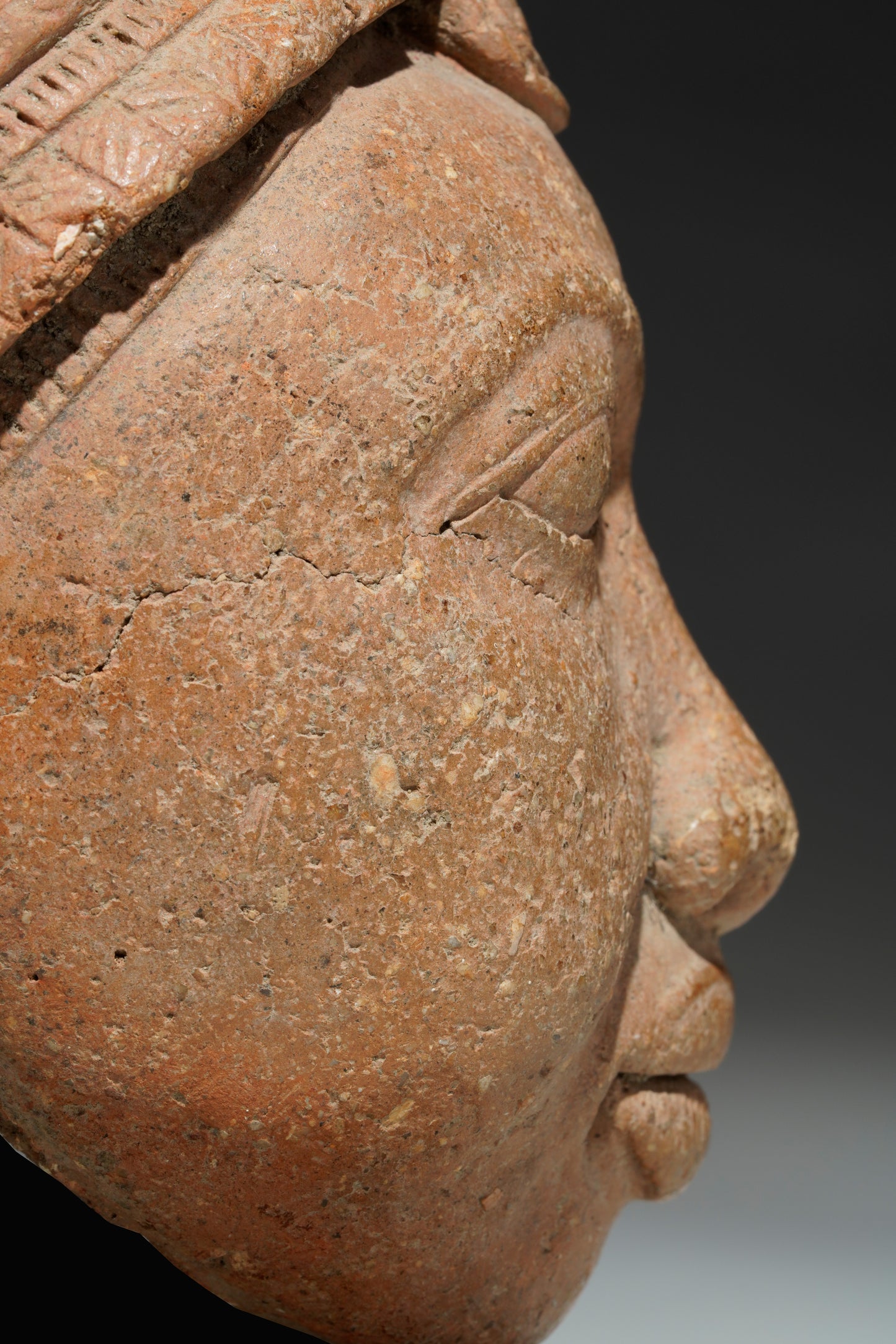 A terracotta head in the style of Ife