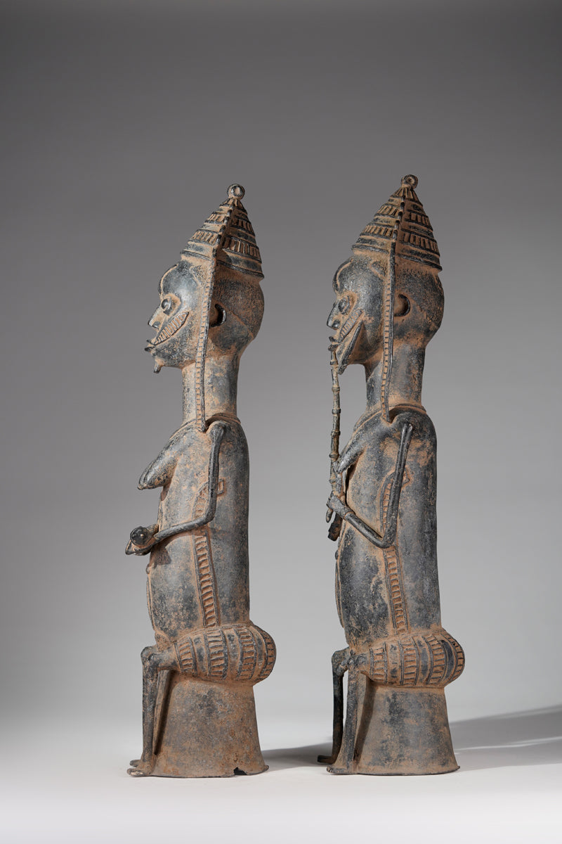 An Ogboni Bronze couple