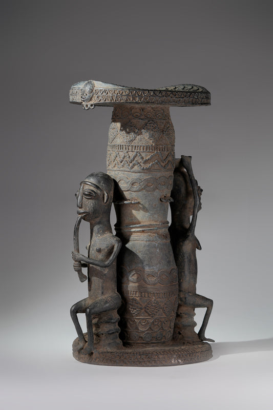 An Afo bronze stool