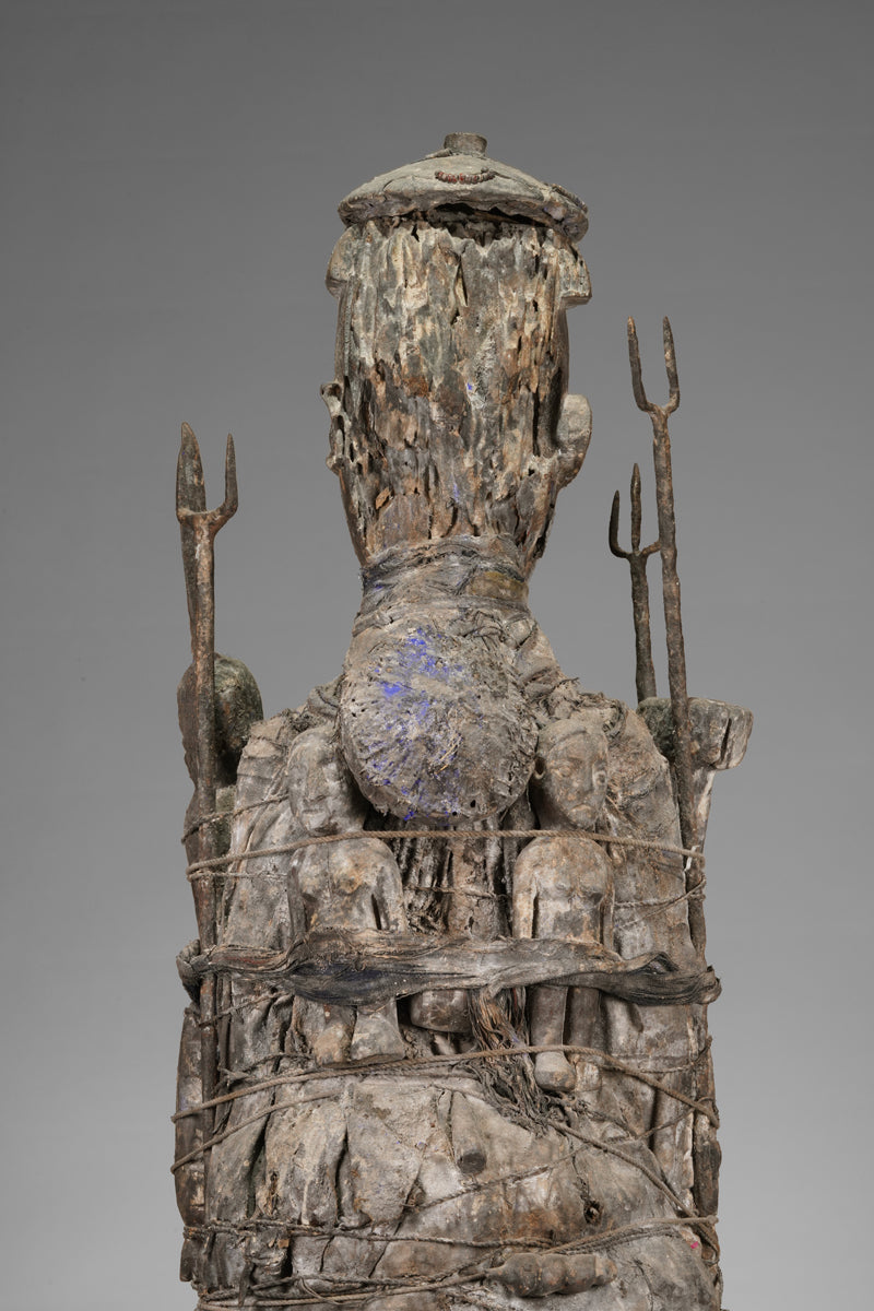 A fragmentary, weathered Fon/Voodoo fetish sculpture