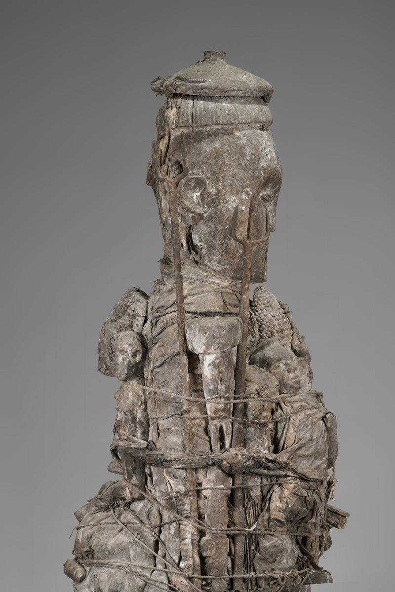 A fragmentary, weathered Fon/Voodoo fetish sculpture