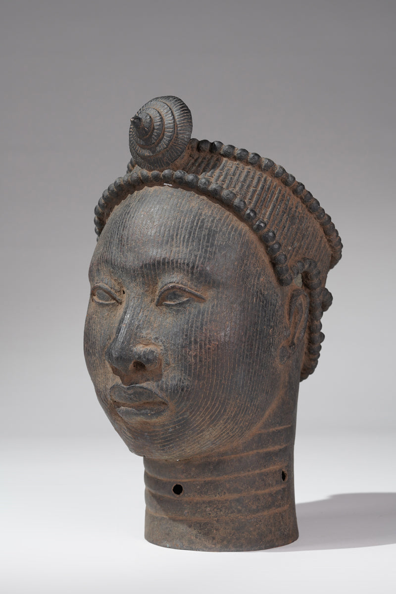 A head of Olokun in the style of Ife