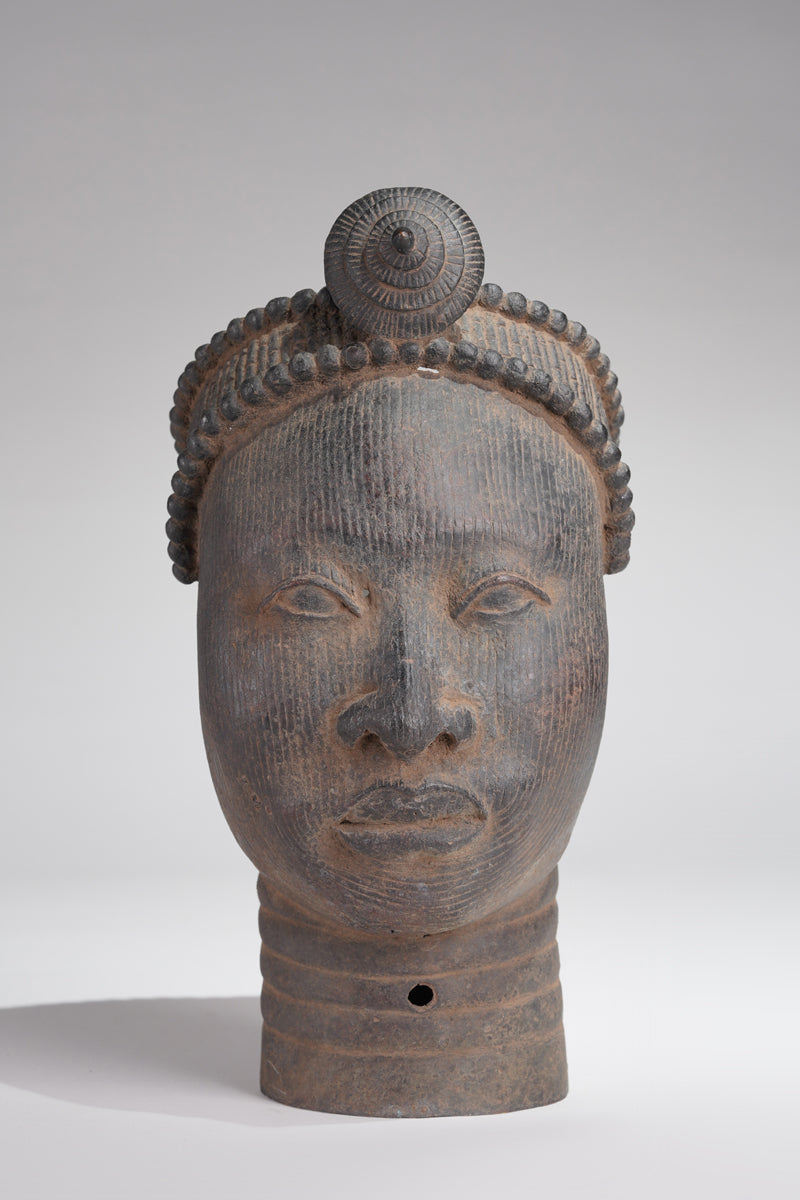 A head of Olokun in the style of Ife