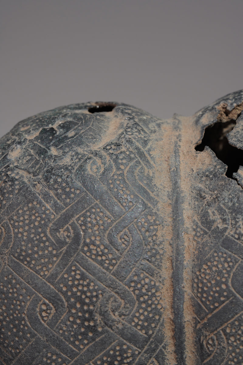 A Bronze head of a Portuguese in the style of Benin