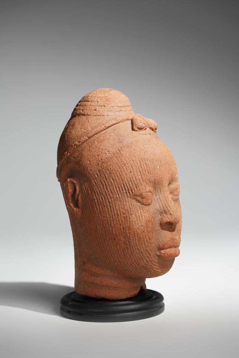 A terracotta head