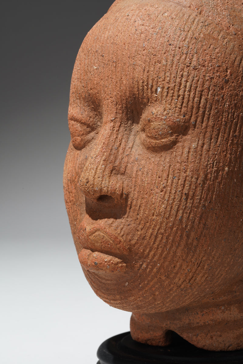 A terracotta head