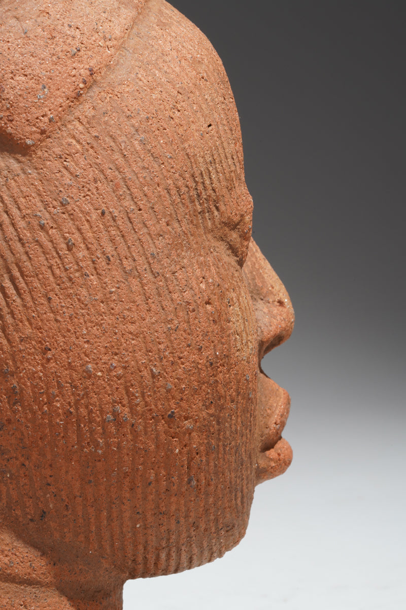 A terracotta head