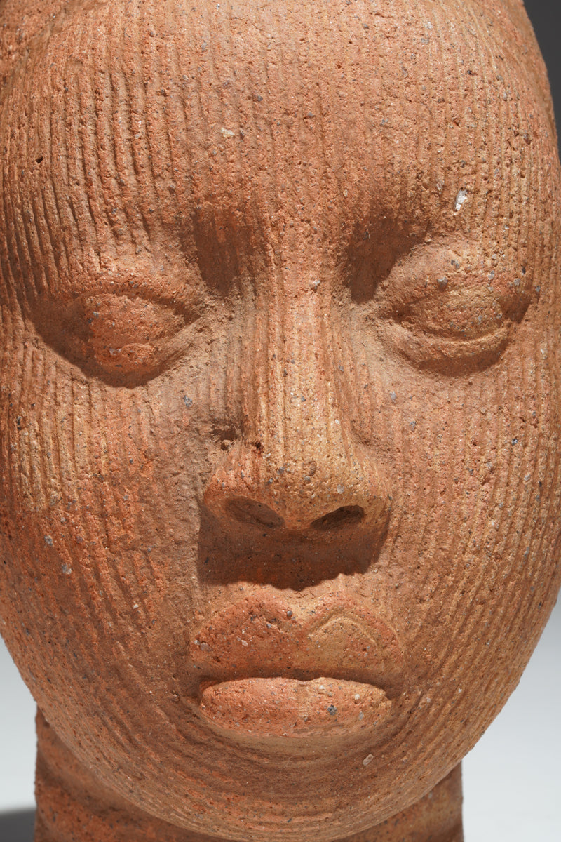 A terracotta head