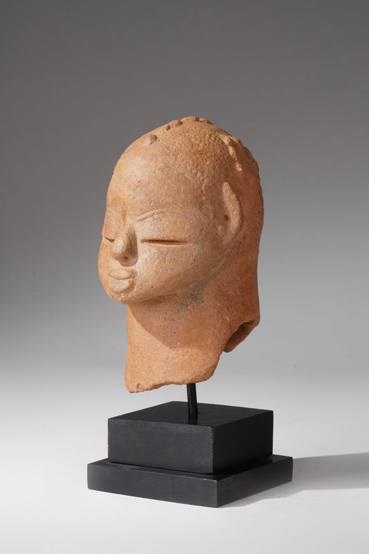 A fragmentary terracotta head in the Katsina style
