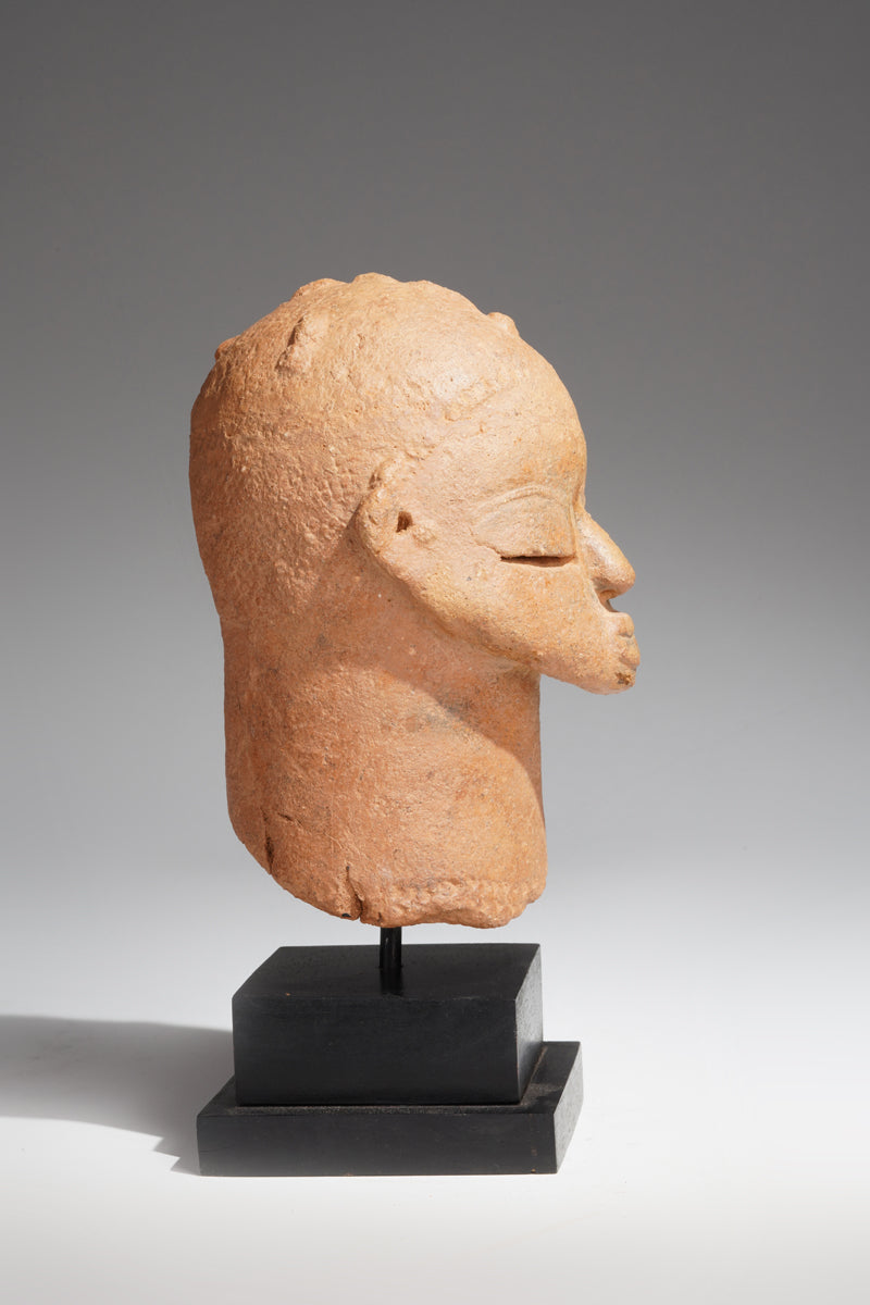 A fragmentary terracotta head in the Katsina style