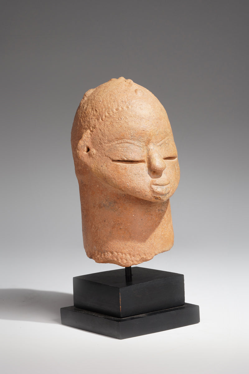 A fragmentary terracotta head in the Katsina style