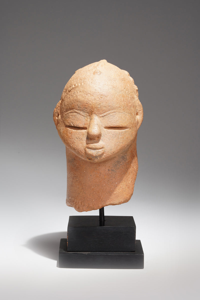 A fragmentary terracotta head in the Katsina style