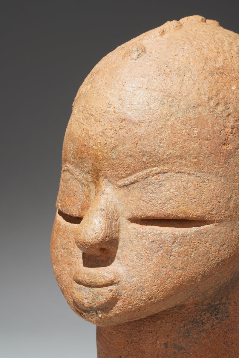 A fragmentary terracotta head in the Katsina style