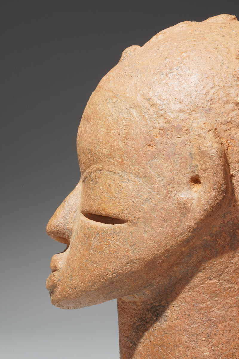 A fragmentary terracotta head in the Katsina style