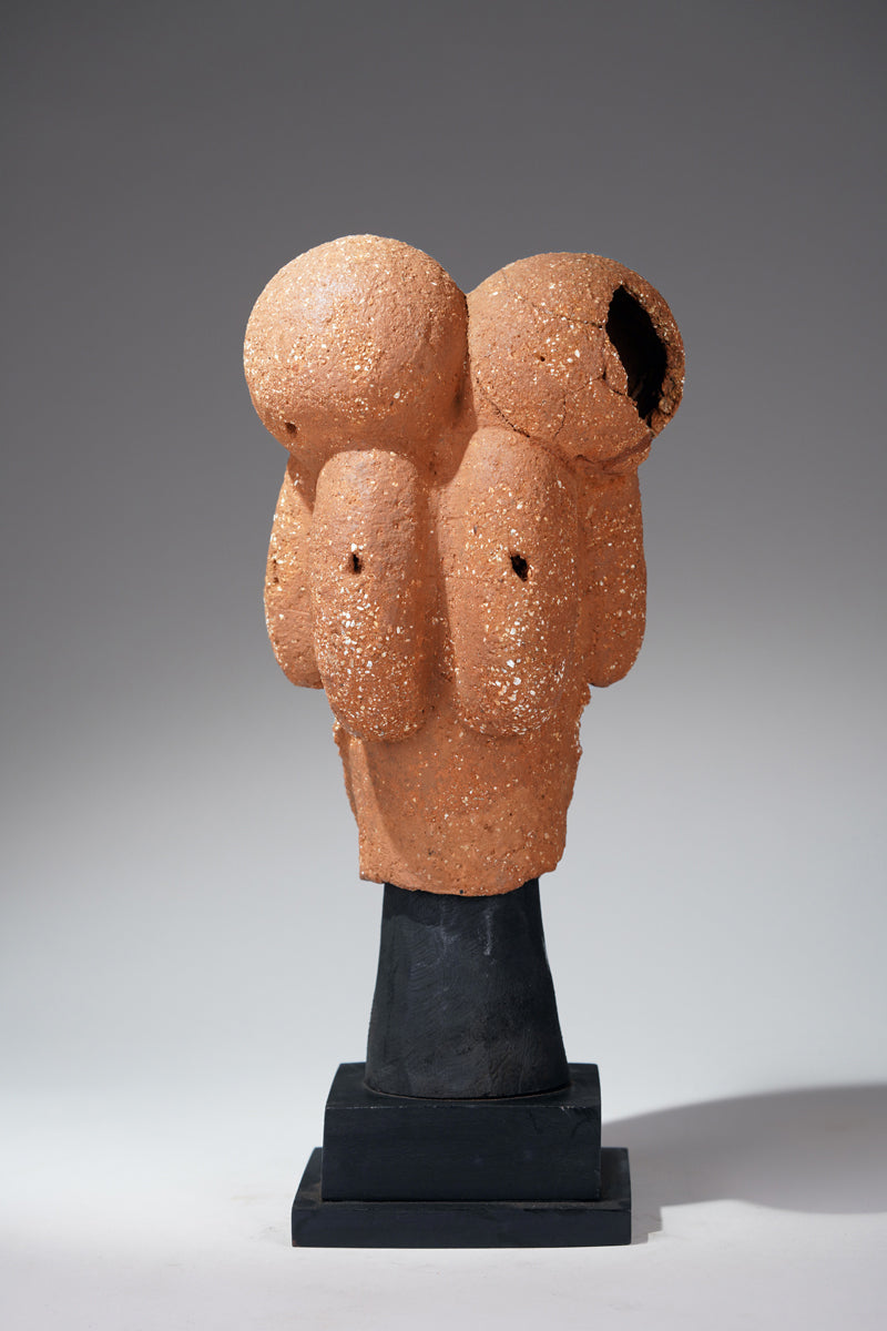 A finely modeled terracotta head from the ancient Nok culture