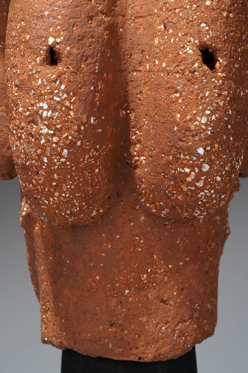A finely modeled terracotta head from the ancient Nok culture