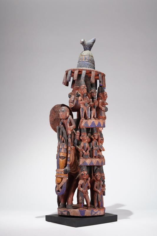 An amazing Yoruba horseman sculpture
