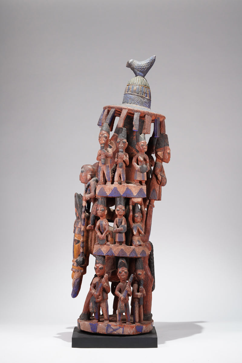 An amazing Yoruba horseman sculpture