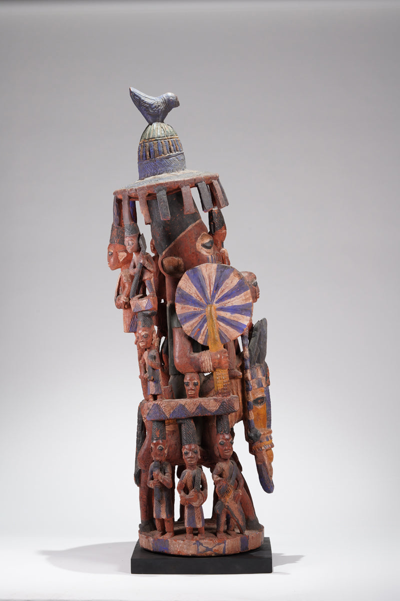 An amazing Yoruba horseman sculpture